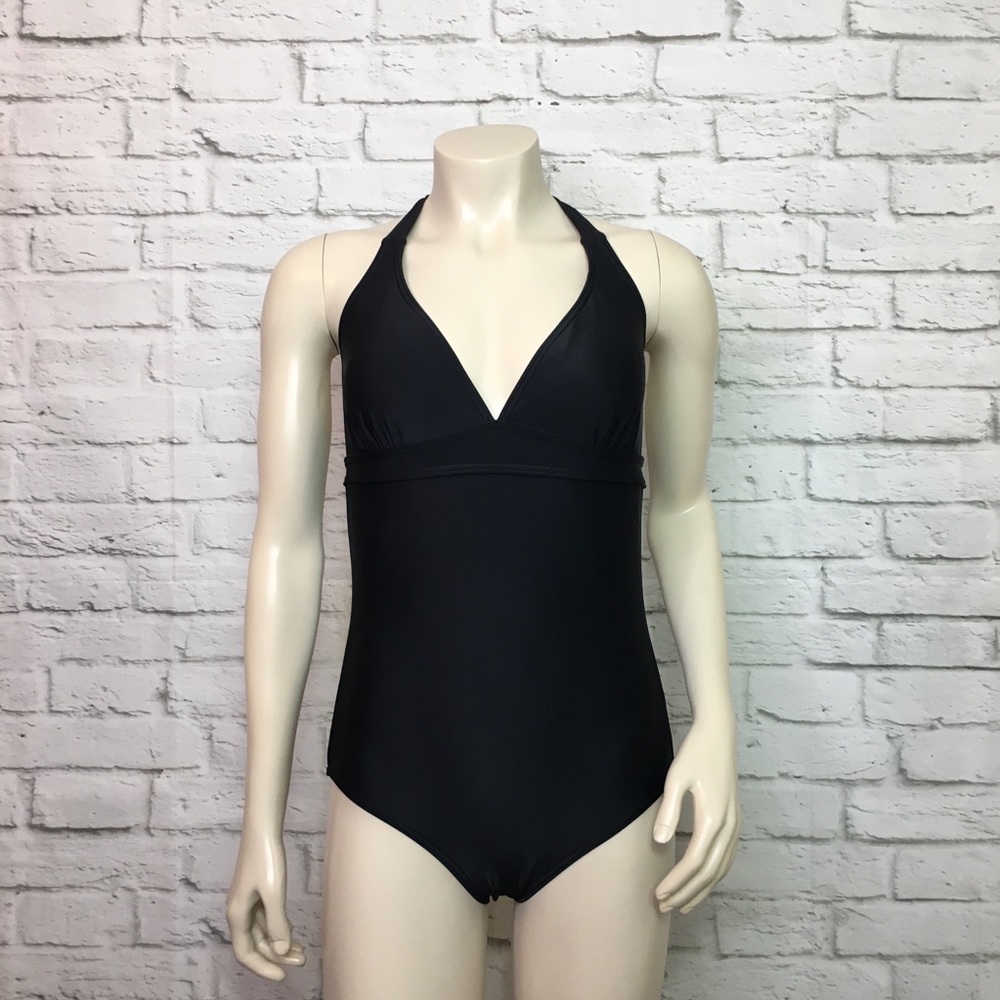 Prana One Piece Swimsuit Black Medium